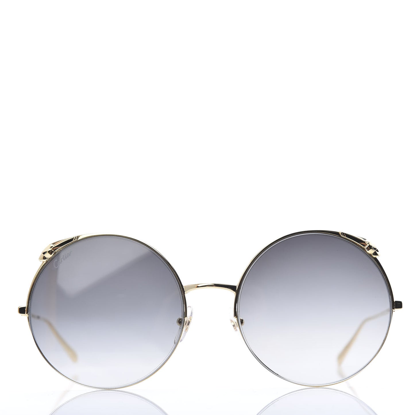 Panthere De Round Sunglasses Gold