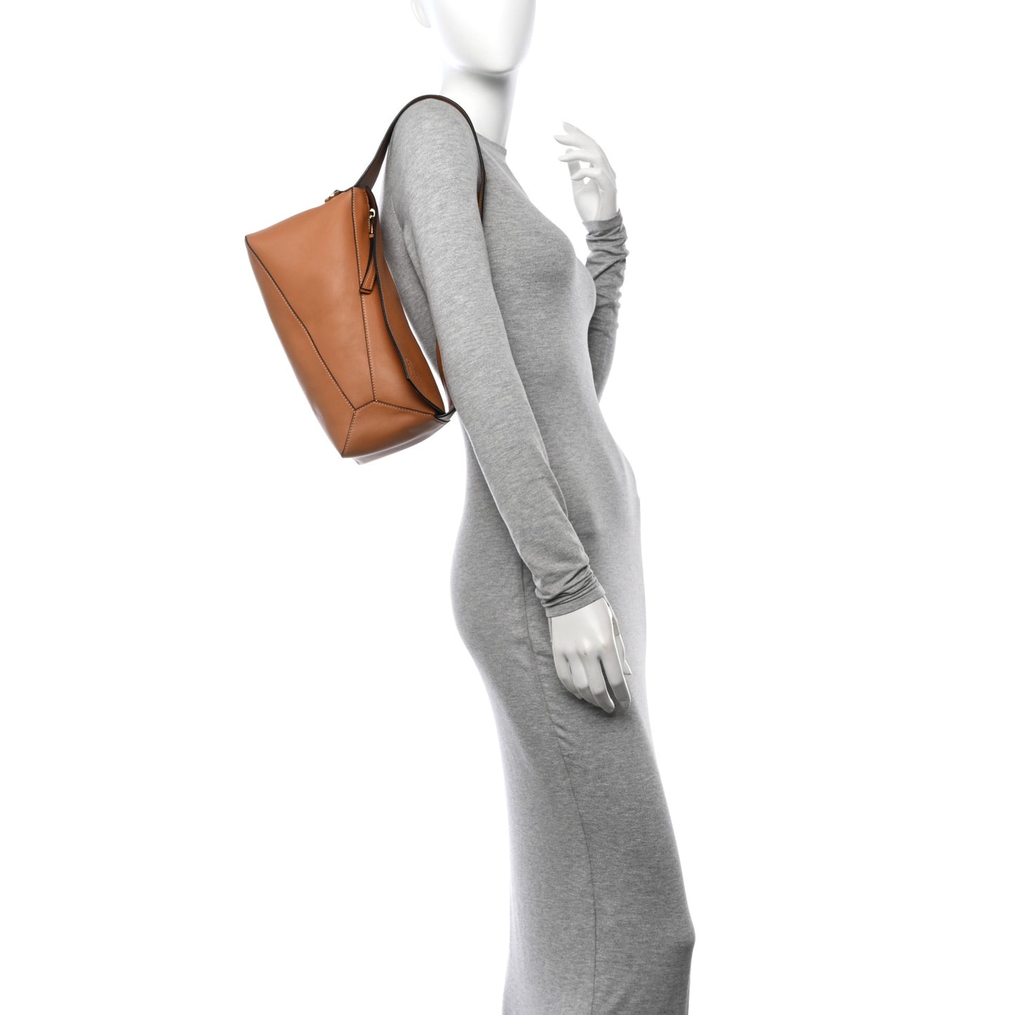 Calfskin Puzzle Hobo Tan