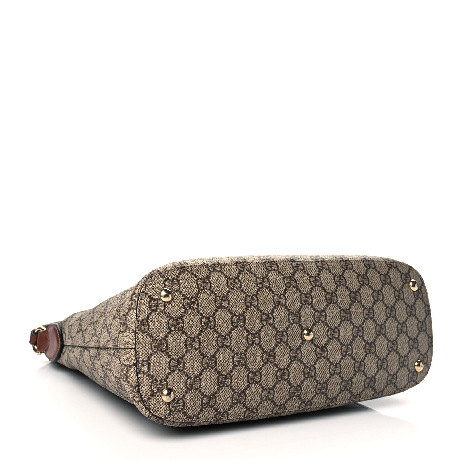 Gucci GG Supreme Monogram Linea A Hobo Brown 4 of 11