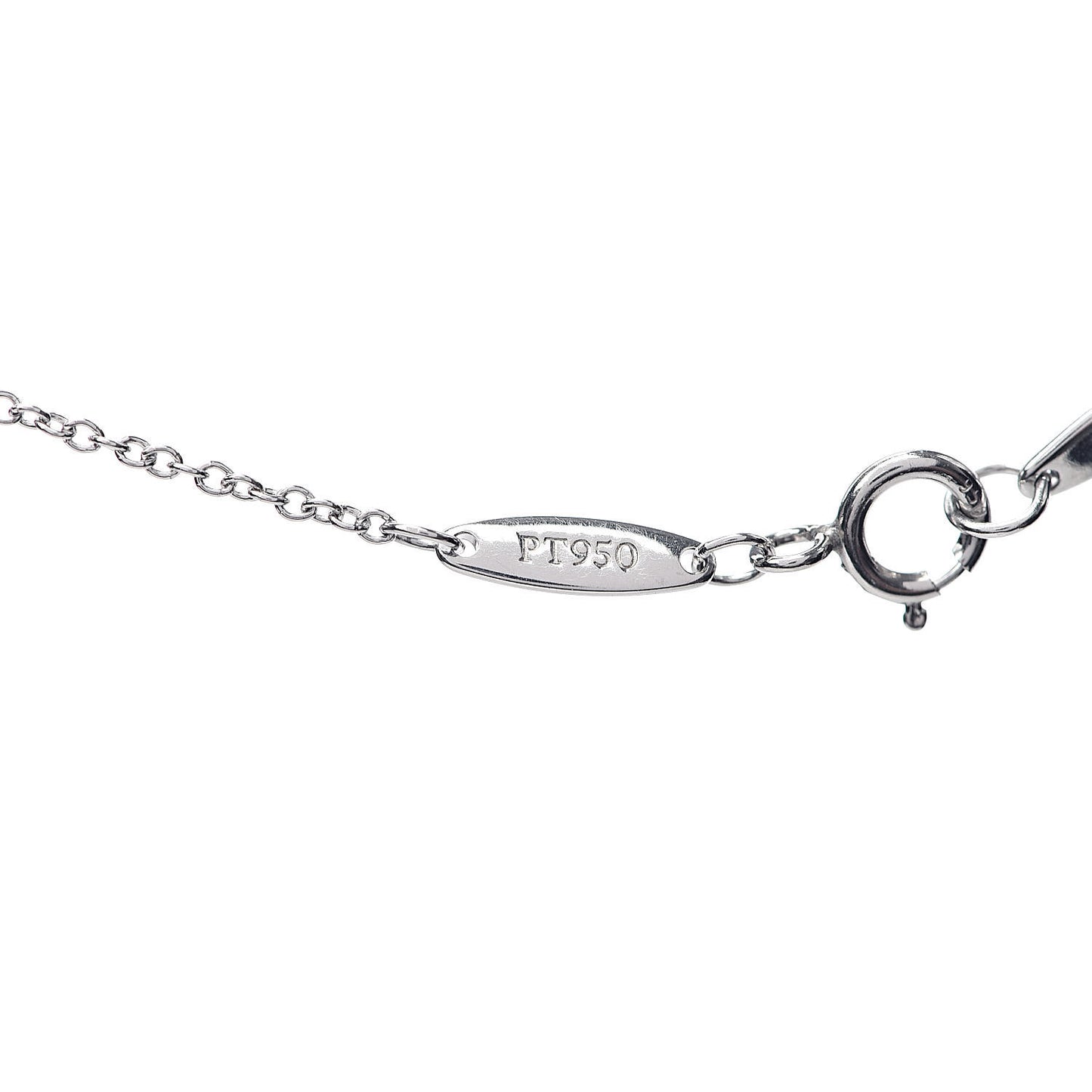Platinum Diamond .08ct Elsa Peretti Diamonds by the Yard Pendant Necklace