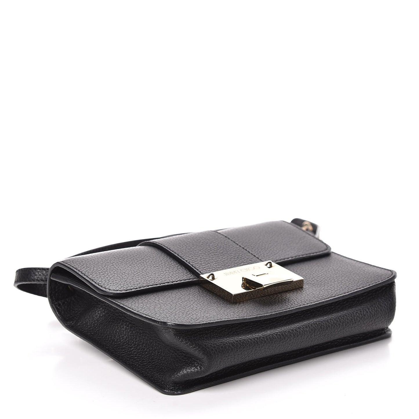 Grainy Pebbled Rebel Crossbody Bag Black