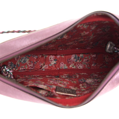 Gucci Laminated Nappa Trapuntata Small Zumi Shoulder Bag Rosa Lago Rame 4 of 9