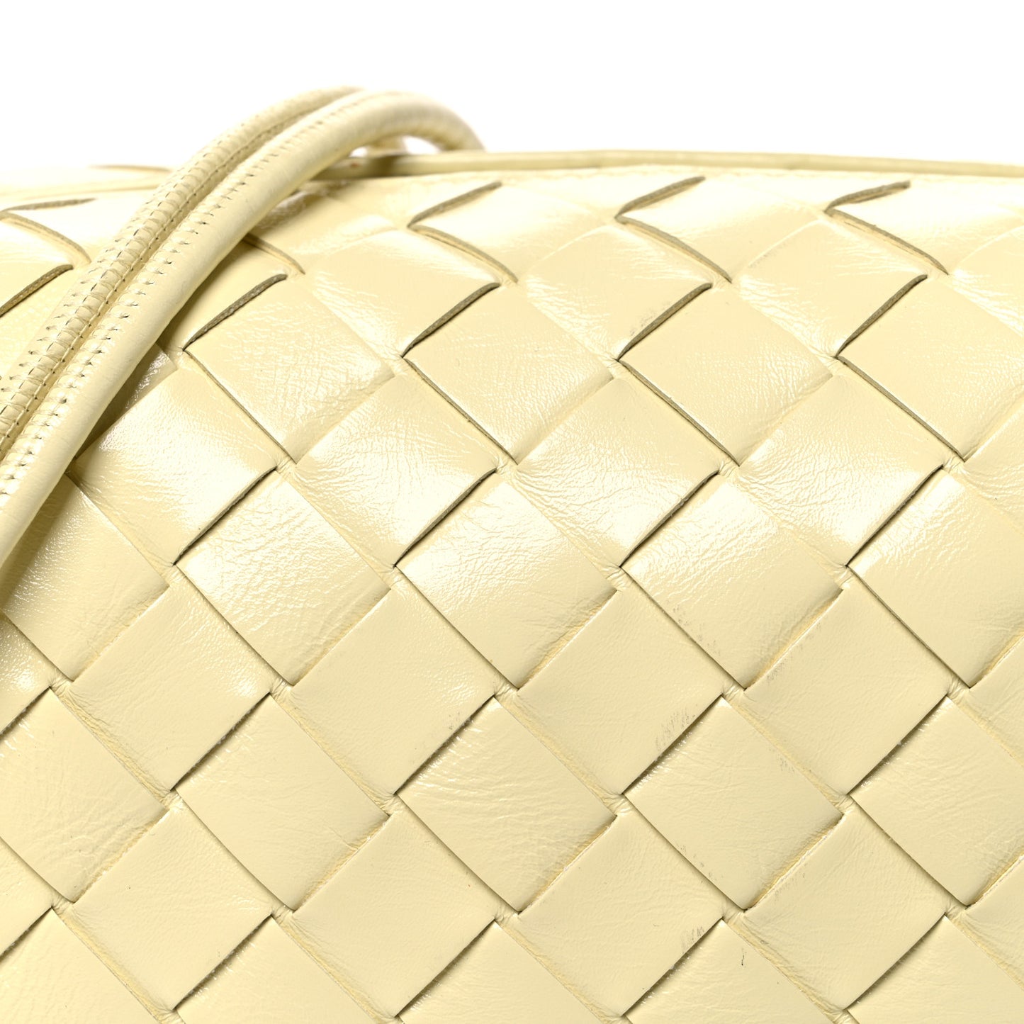 Nappa Intrecciato Small Loop Camera Bag Ice Cream