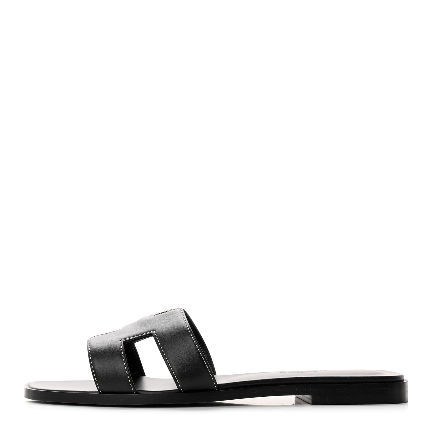 Box Calfskin Oran Sandals 36.5 Black