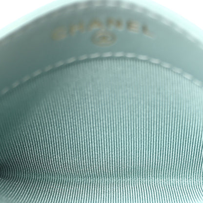 Chanel Caviar Quilted Card Holder Light Blue 5 of 9