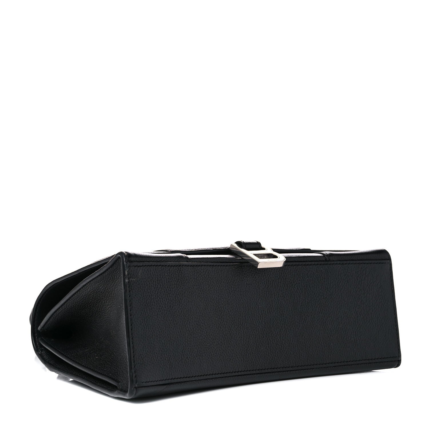 Balenciaga Grained Calfskin Medium Hourglass Top Handle Bag Black 4 of 17