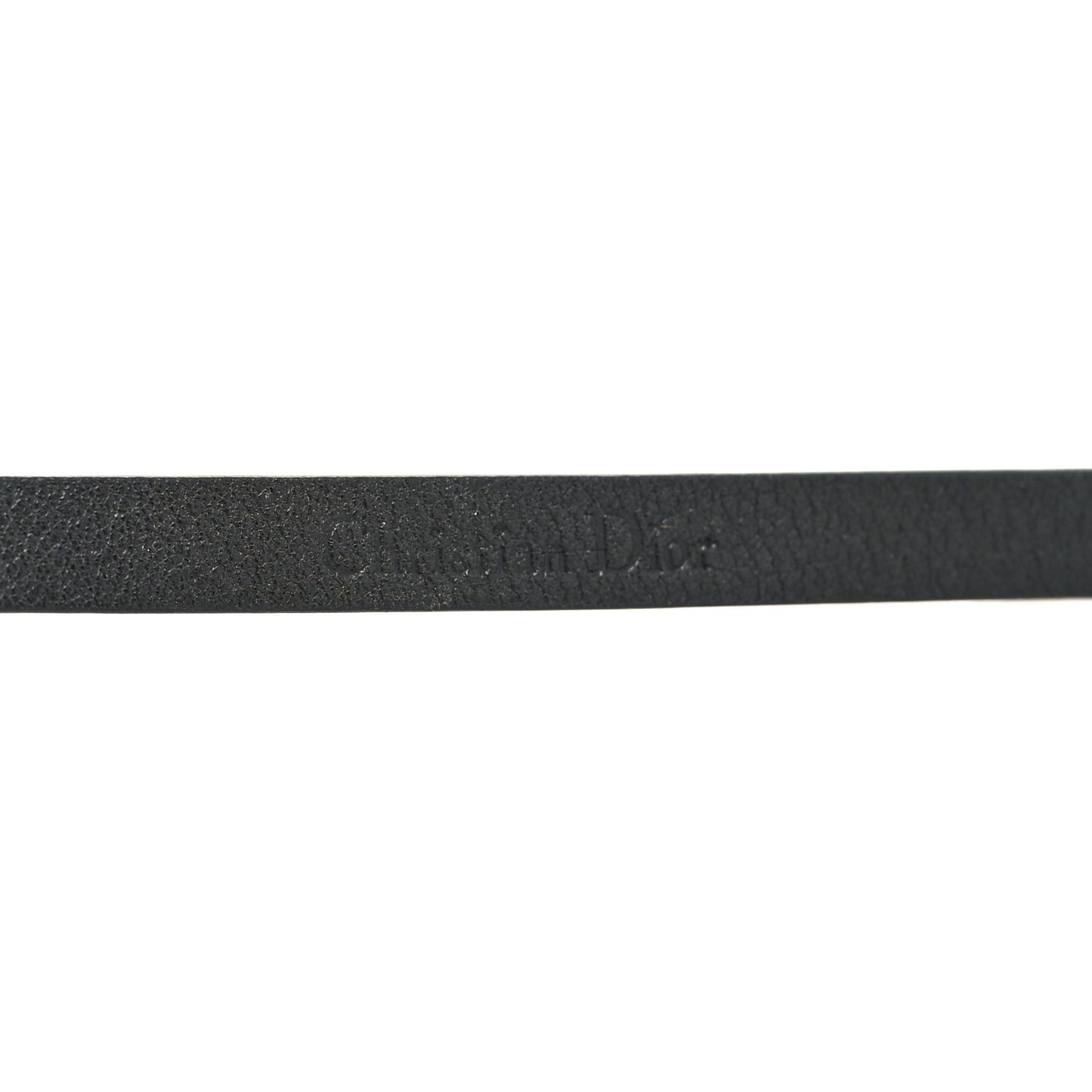 Calfskin J'adior Double Bracelet Black