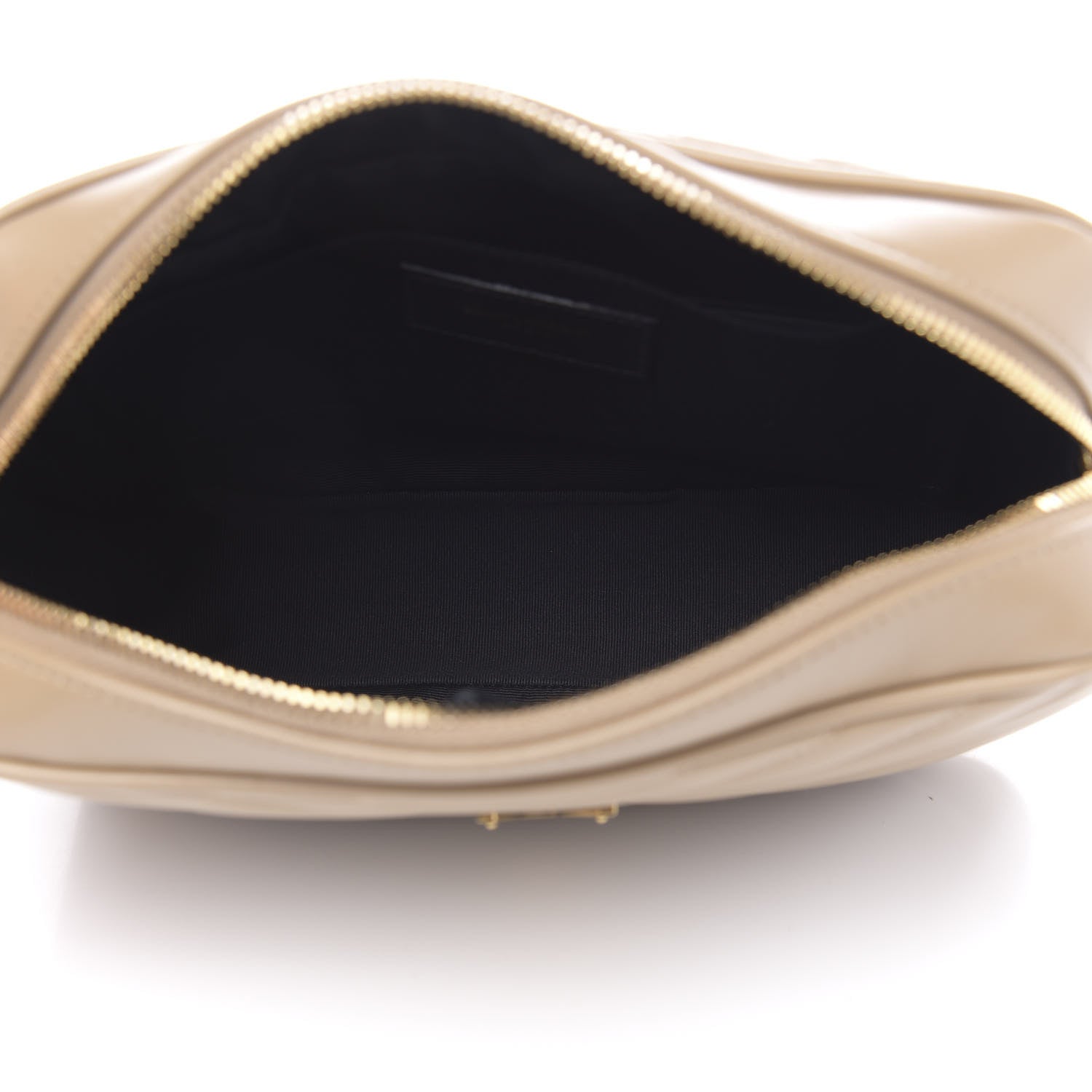 Saint Laurent Calfskin Matelasse Monogram Lou Camera Bag Dark Latte 5 of 11