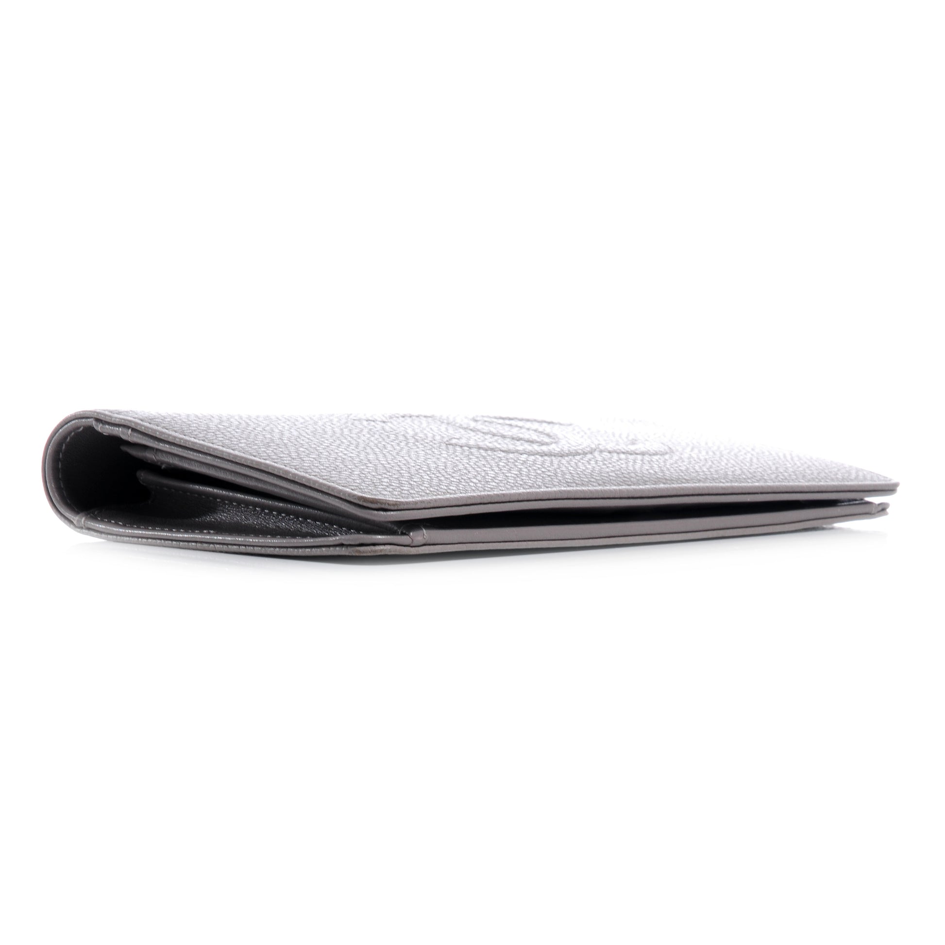 Chanel Caviar Yen CC Wallet Light Grey 4 of 9