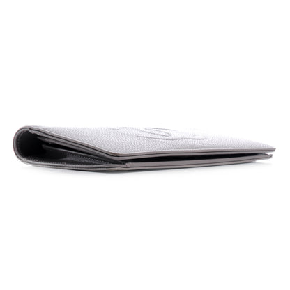 Chanel Caviar Yen CC Wallet Light Grey 4 of 9