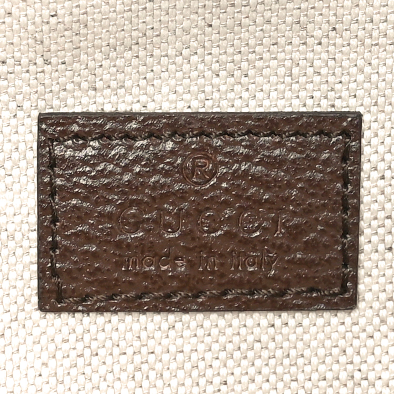 Gucci Monogram Jumbo GG Textured Dollar Calfskin Web Belt Bag Camel Ebony New Acero 6 of 10