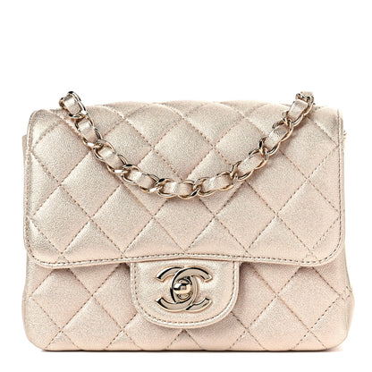 Chanel Metallic Lambskin Quilted Mini Square Flap Gold 1 of 9