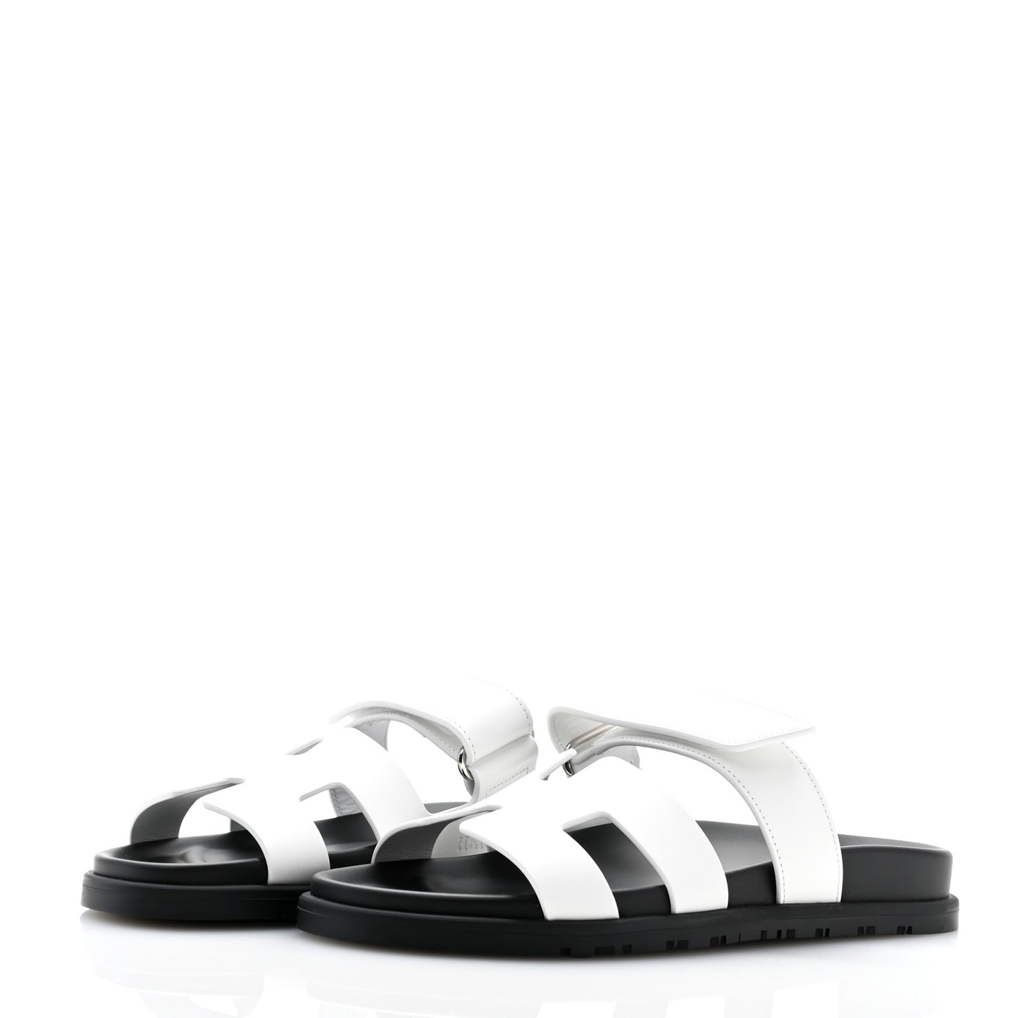 Calfskin Womens Chypre Sandals 37 White