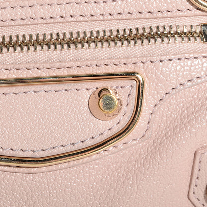 Balenciaga Chevre Gold Metallic Edge Hardware Mini City Rose Aubepine Bois de Rose 9 of 13