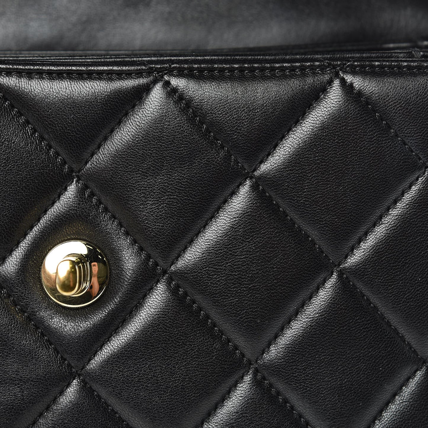 Lambskin Quilted Small Trendy CC Dual Handle Flap Bag Black