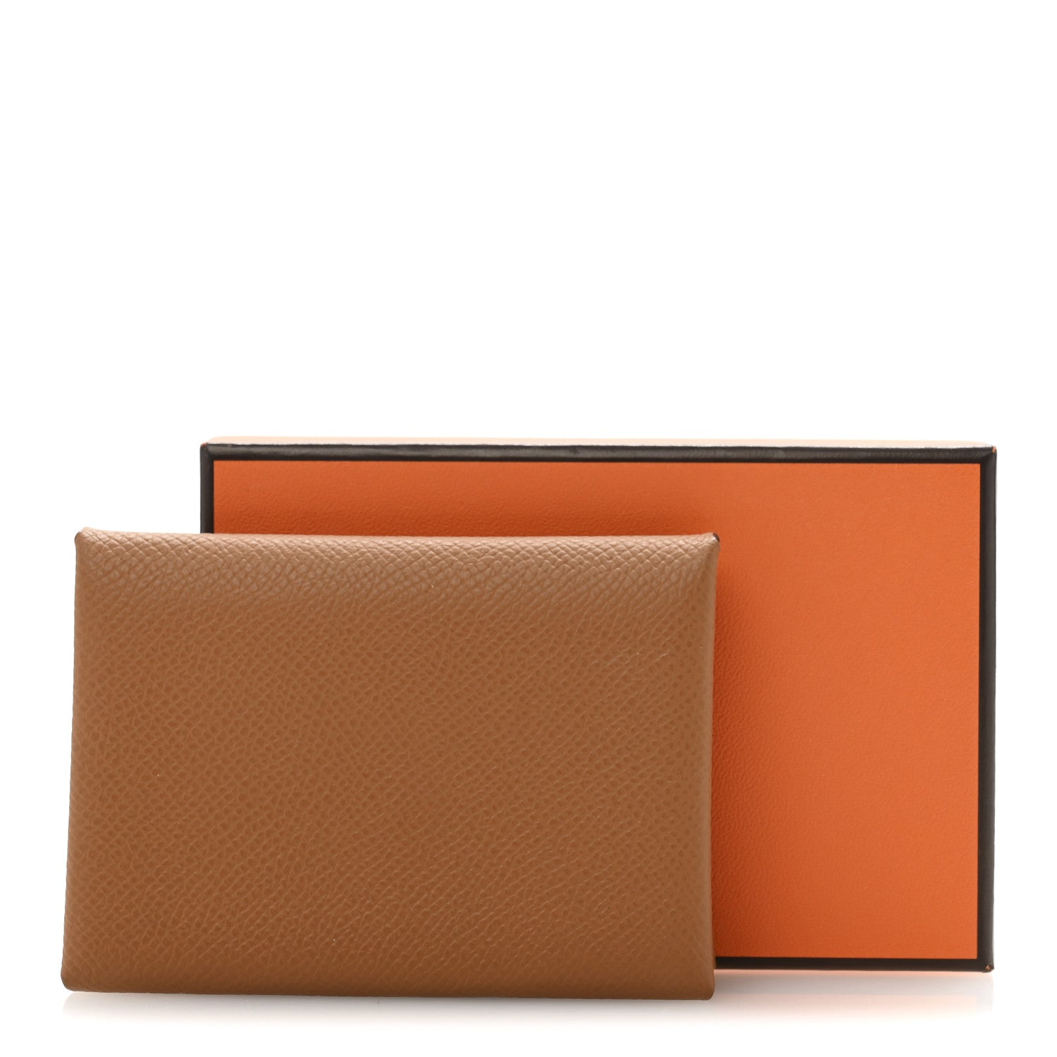 Hermes Epsom Calvi Duo Card Case Gold 9 of 9