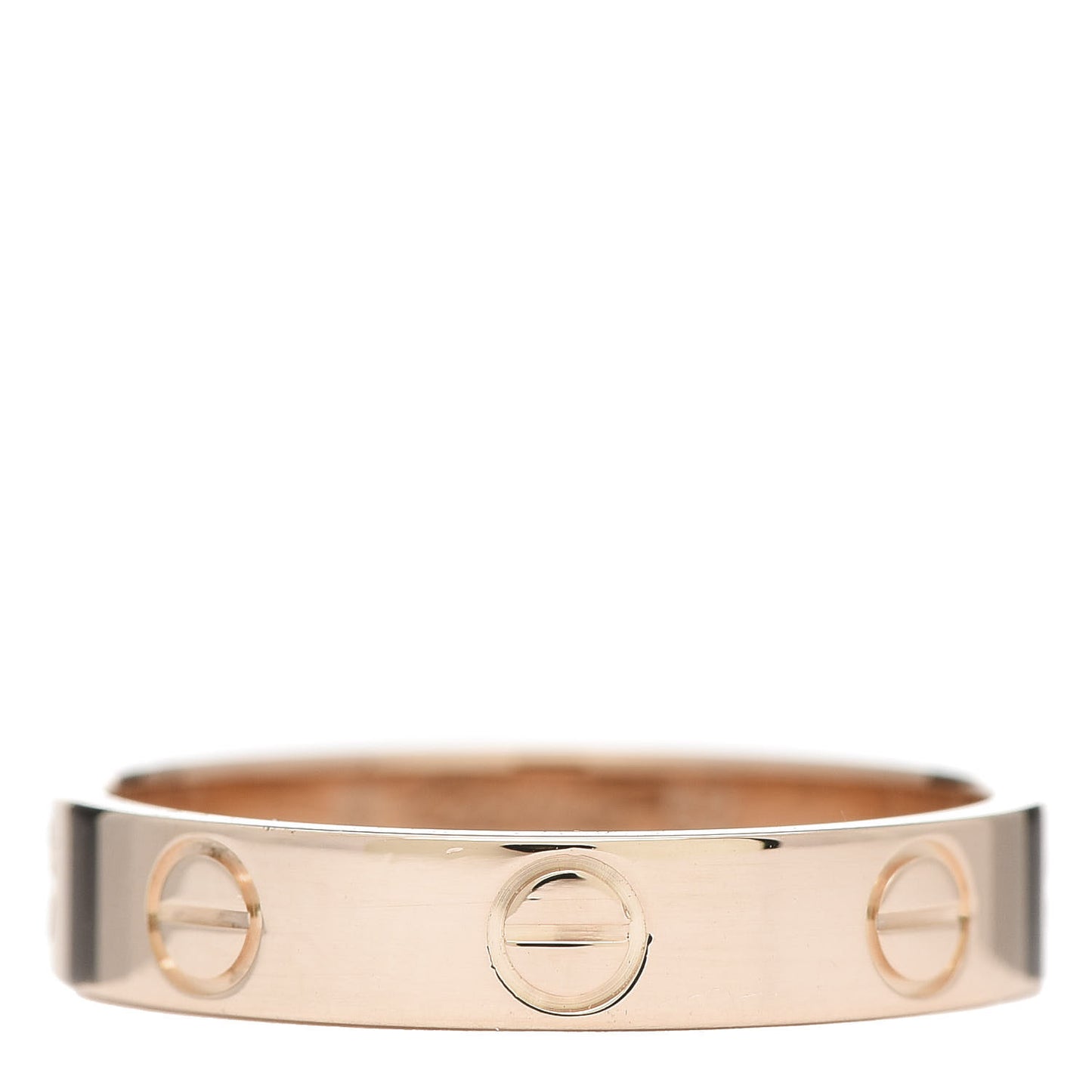 18K Pink Gold 3.5mm LOVE Wedding Band Ring 52 6