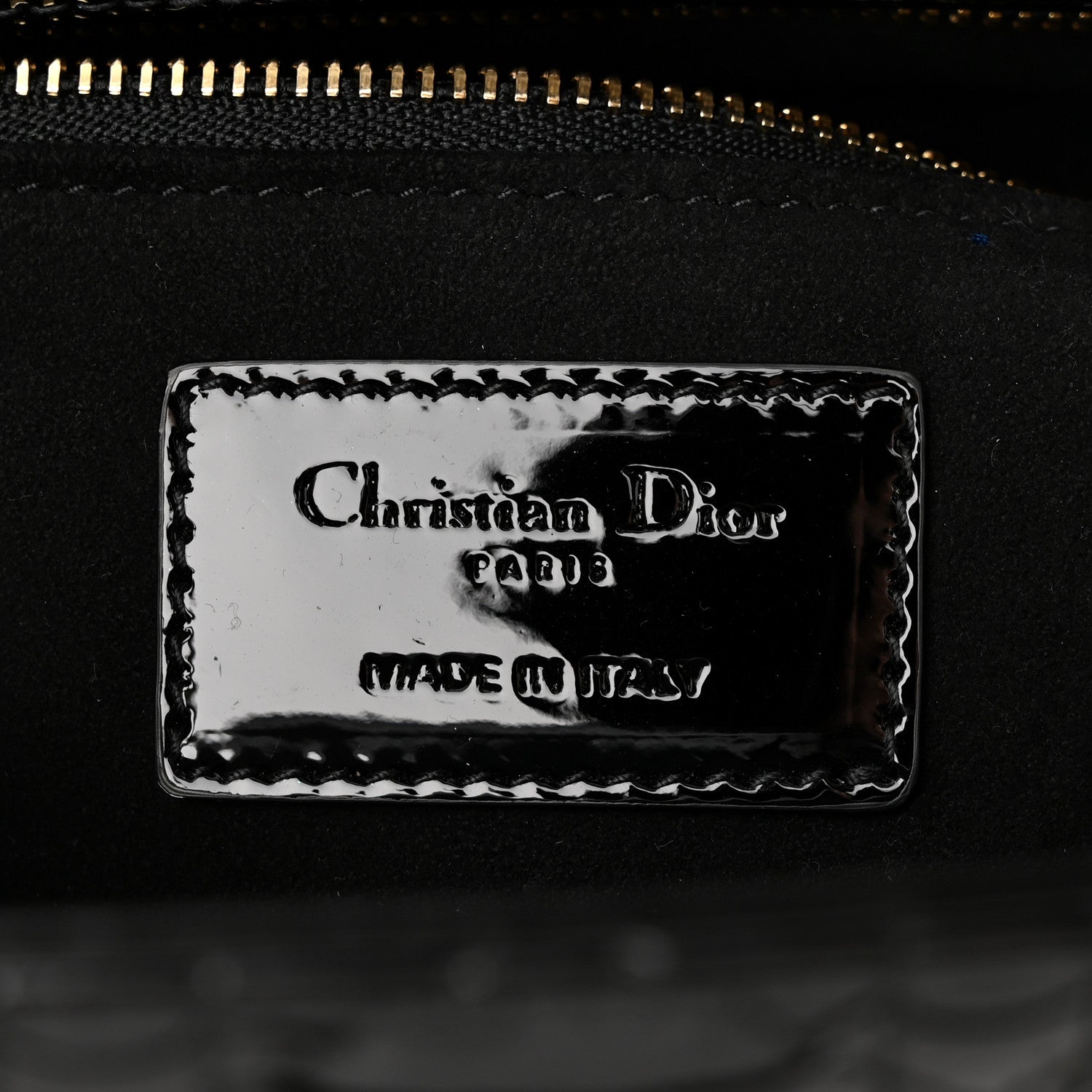 Christian Dior Patent Cannage Medium Lady Dior Black 6 of 12
