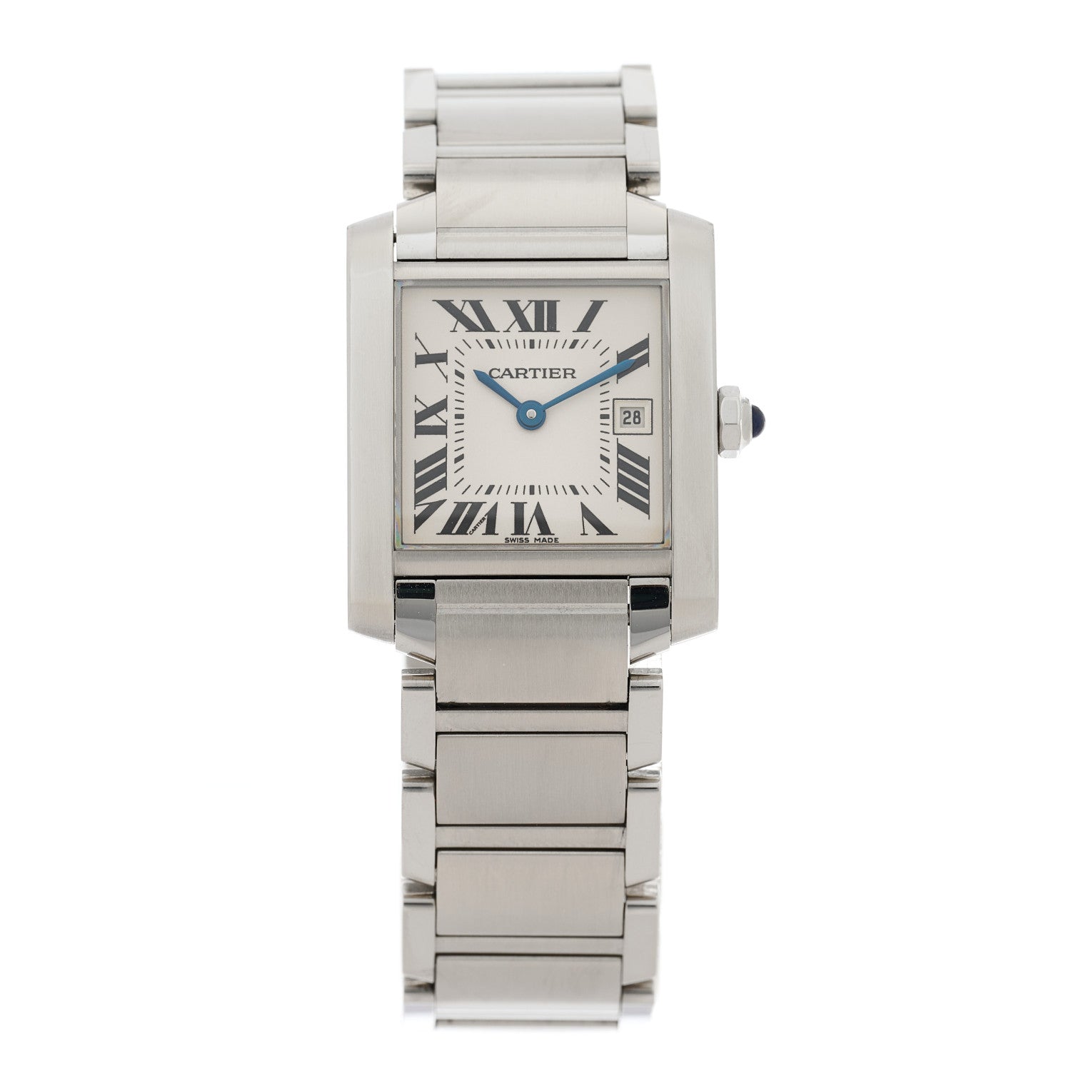 Cartier Stainless Steel 25mm Tank Francaise Quartz Watch 1 of 4