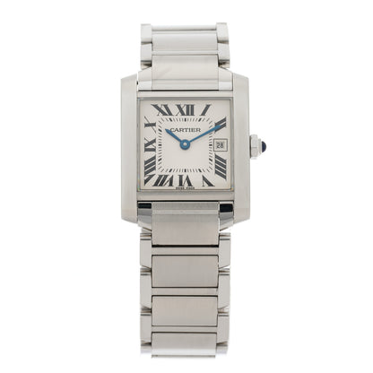 Cartier Stainless Steel 25mm Tank Francaise Quartz Watch 1 of 4