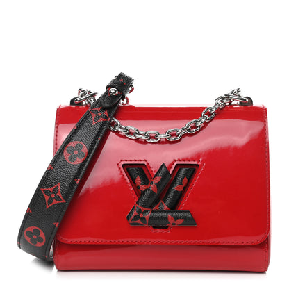 Louis Vuitton Patent Monogram Infrarouge Twist Shoulder Bag PM Coquelicot 1 of 10