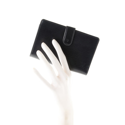 Louis Vuitton Epi French Purse Wallet Black 2 of 6
