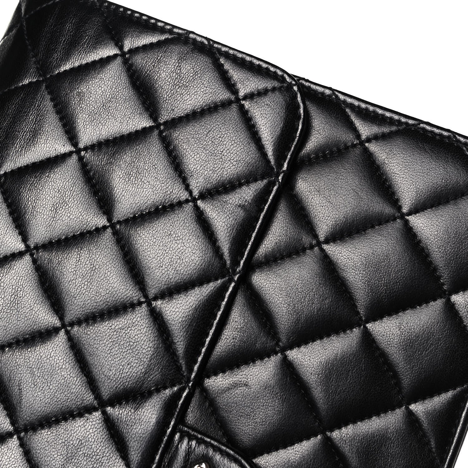 Chanel Lambskin Quilted Medium Single Flap Black 10 of 11