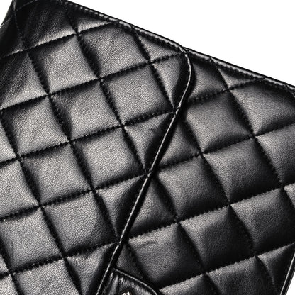 Chanel Lambskin Quilted Medium Single Flap Black 10 of 11