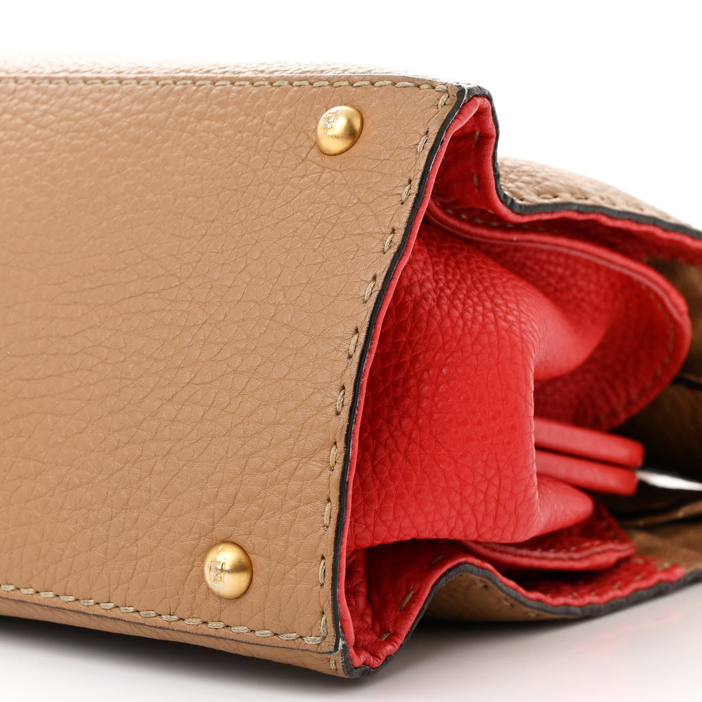 Calfskin Romano Selleria Firenze Frame Bag Saddler Red