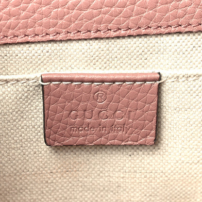 Gucci Calfskin Mini GG Marmont Top Handle Bag Rosy Phard 6 of 9