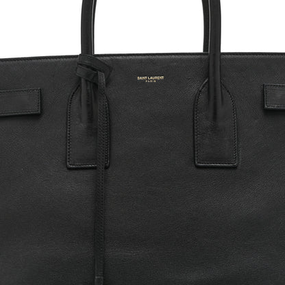 Saint Laurent Calfskin Large Sac de Jour Carryall Black 8 of 10