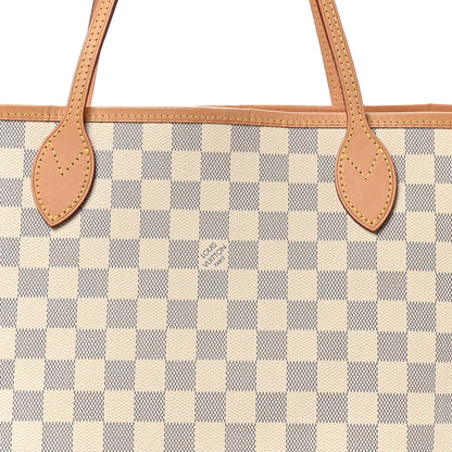 Louis Vuitton Damier Azur Neo Neverfull MM Rose Ballerine 7 of 9