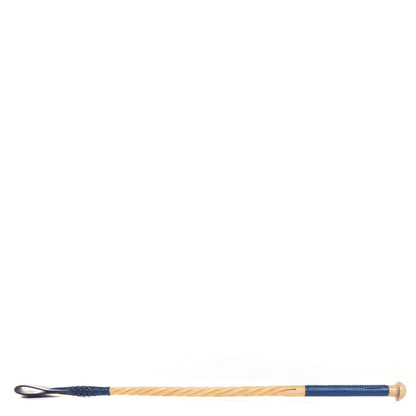 Hermes Wood Aniline Goatskin Riding Crop Bleu Electrique 3 of 8