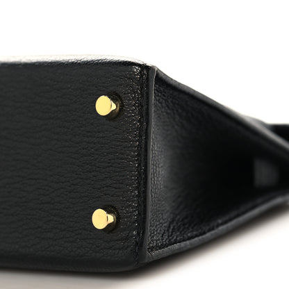 Hermes Chevre Mysore Mini Kelly Sellier 20 Black 10 of 12