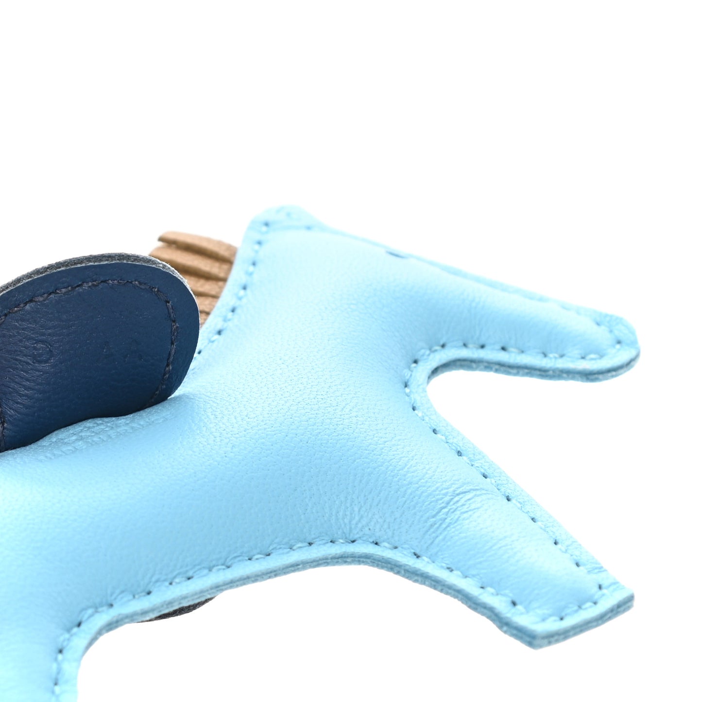Milo Lambskin Grigri Rodeo Horse Bag Charm PM Celeste Bleu De Malte Kraft
