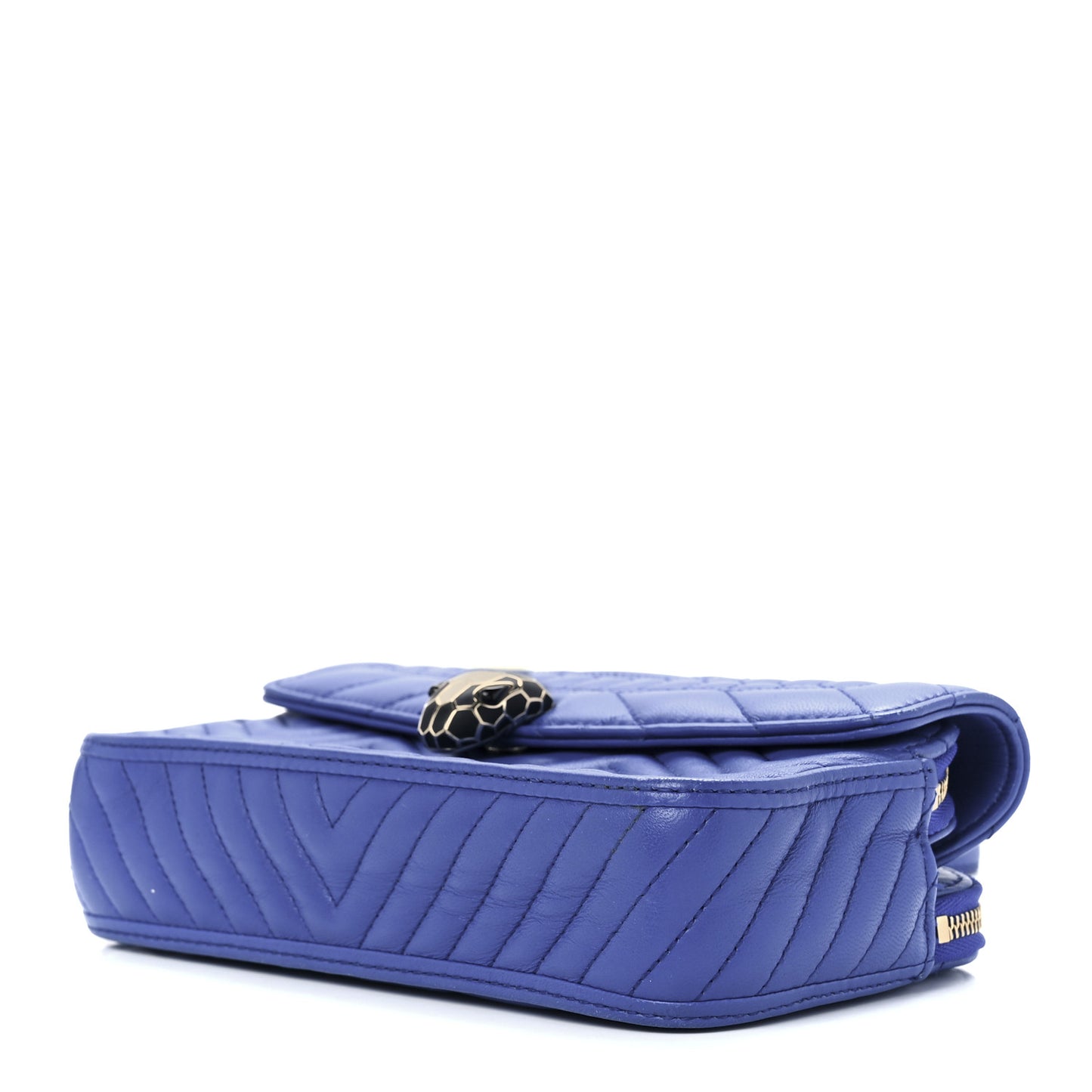 Calfskin Quilted Serpenti Forever Belt Bag Blue