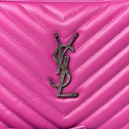 Saint Laurent Calfskin Matelasse Monogram Lou Camera Bag Electric Fuchsia 8 of 11