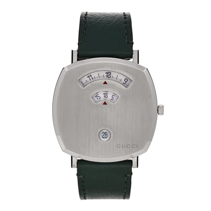 Gucci Stainless Steel Calfskin 38mm Grip Quartz Watch Green 1 of 5