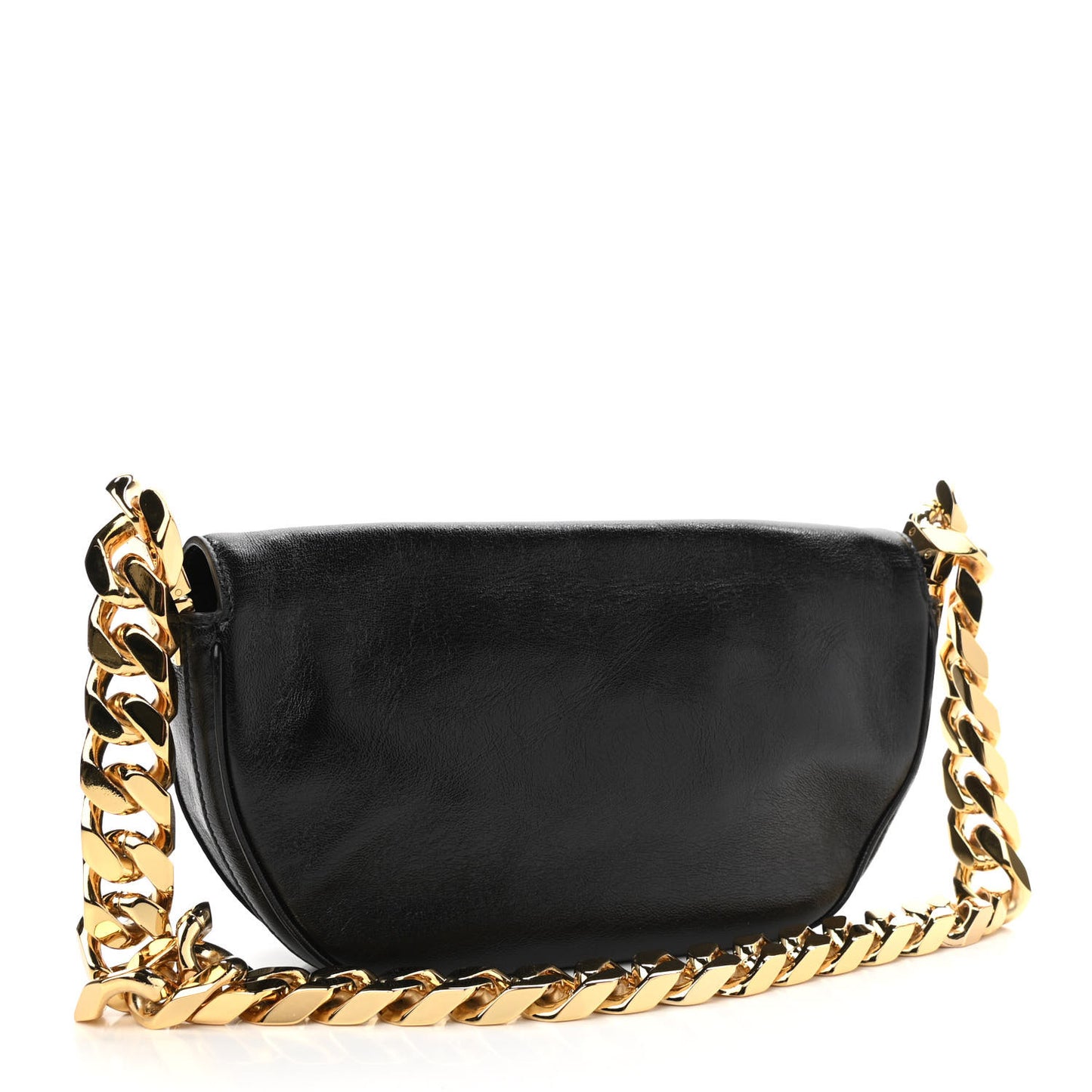 Lambskin Small Olympia Chain Shoulder Bag Black