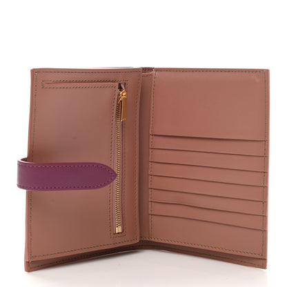 Celine Grained Calfskin Medium Multifunction Strap Wallet Antique Rose Wild Berry 5 of 6