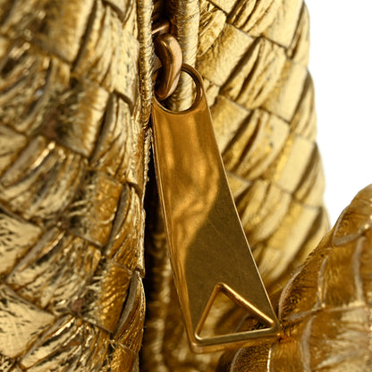 Bottega Veneta Metallic Nappa Intrecciato Mini Jodie Gold 12 of 12
