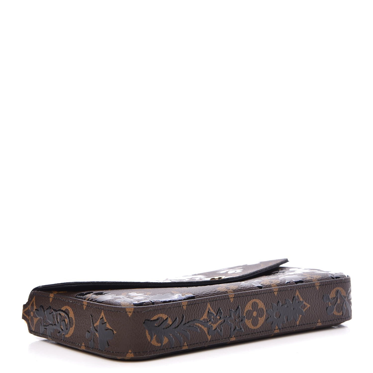 Louis Vuitton Monogram Blossom Pochette Felicie Chain Wallet Black 4 of 6
