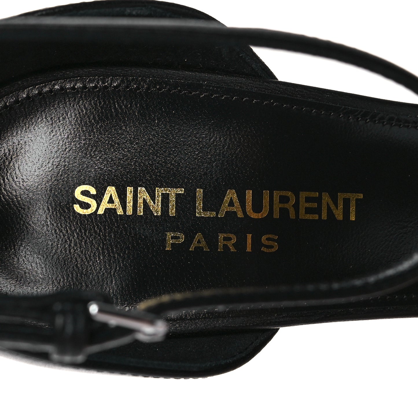Calfskin Opyum 85 Sandals 37 Black Silver