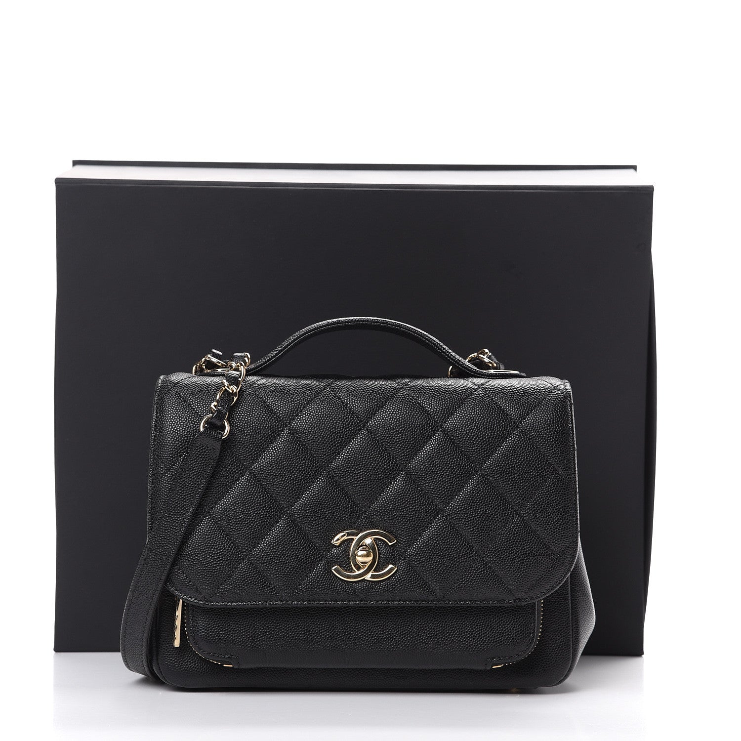 Chanel Caviar Quilted Small Business Affinity Flap Black 14 of 14