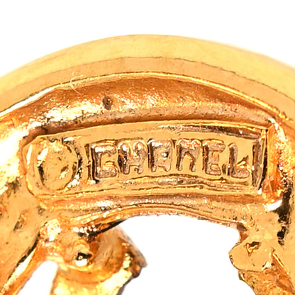 Chanel Metal CC Clip On Earrings Gold 4 of 4