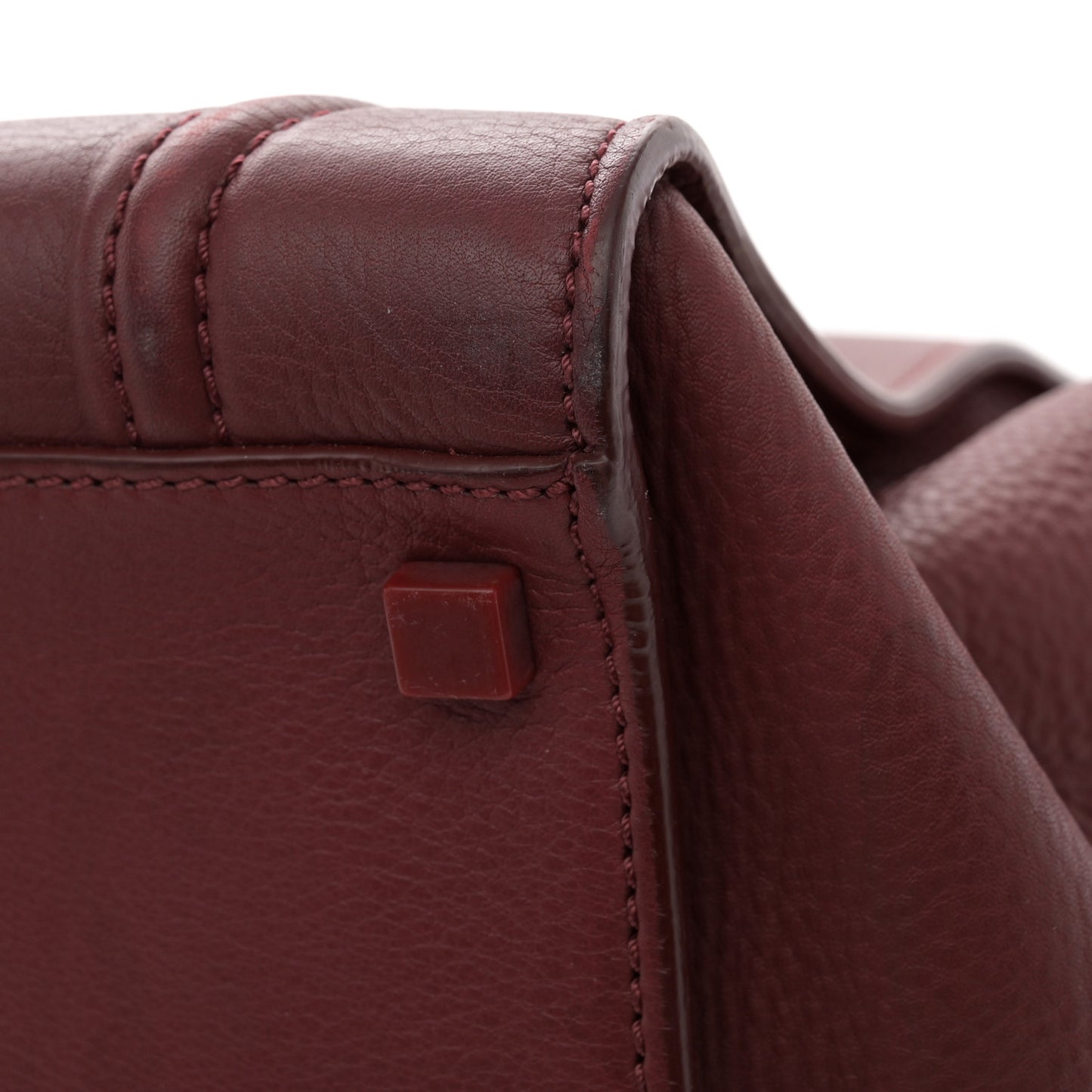 Supple Calfskin Medium Phantom Luggage Burgundy