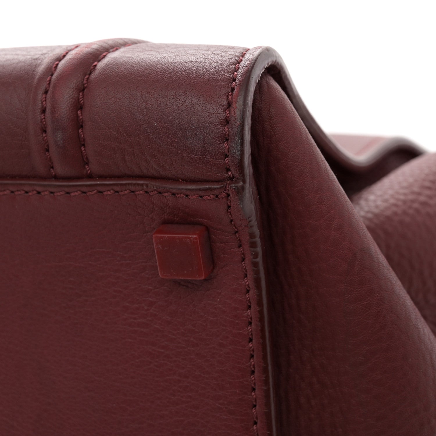 Celine Supple Calfskin Medium Phantom Luggage Burgundy 13 of 19