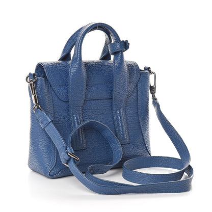 3.1 Phillip Lim 3.1 Textured Calfskin Mini Pashli Satchel Cerulean 2 of 8