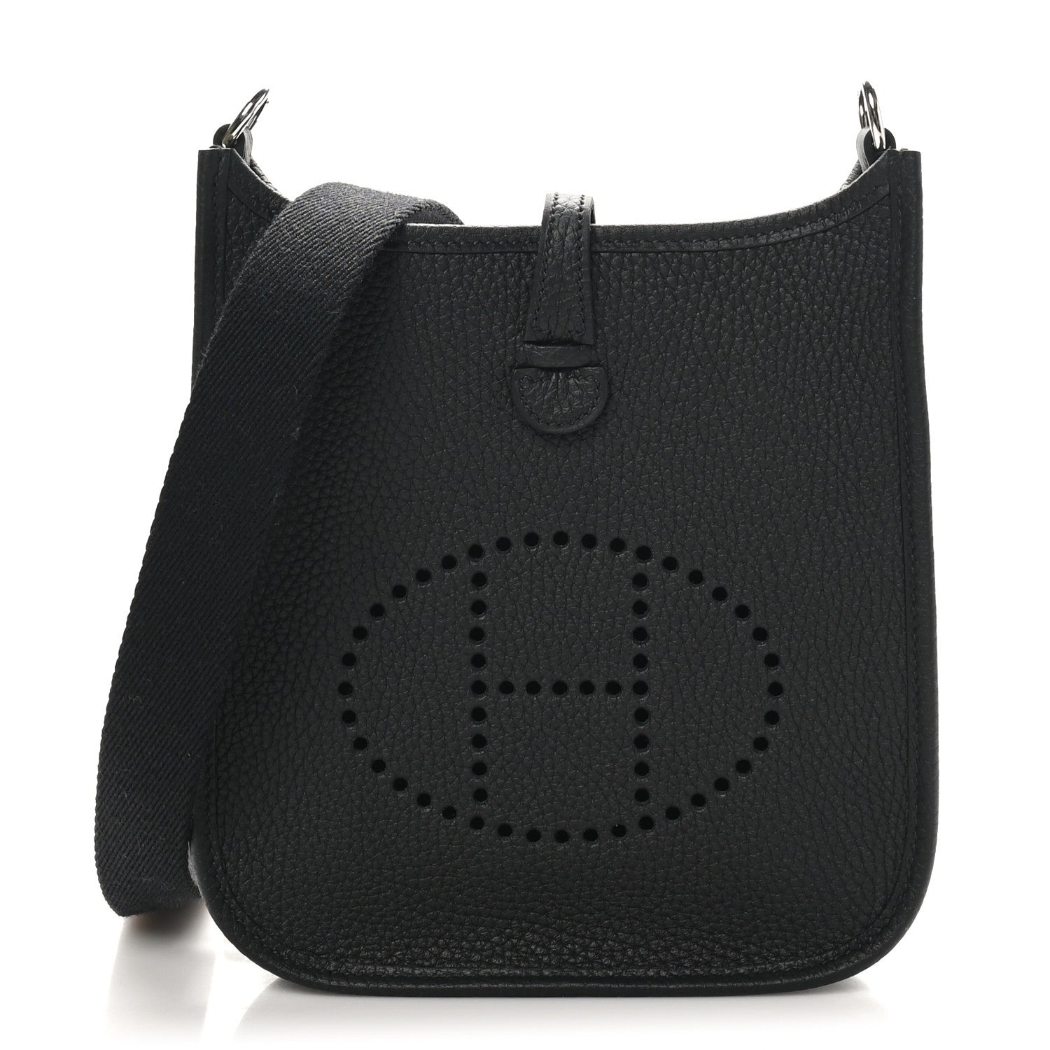 Hermes Taurillon Clemence Evelyne TPM Black 1 of 11