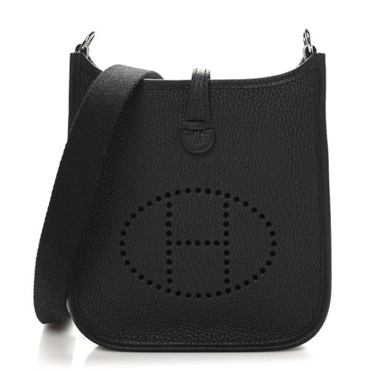 Hermes Taurillon Clemence Evelyne TPM Black 1 of 11